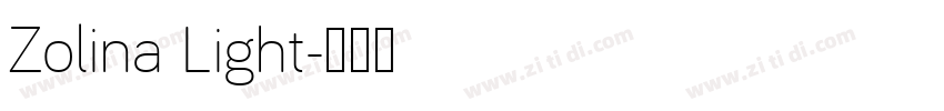 Zolina Light字体转换